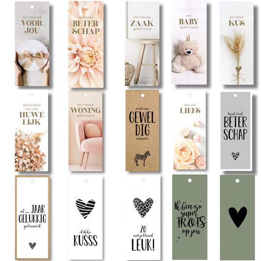 Handgeschreven kaartje